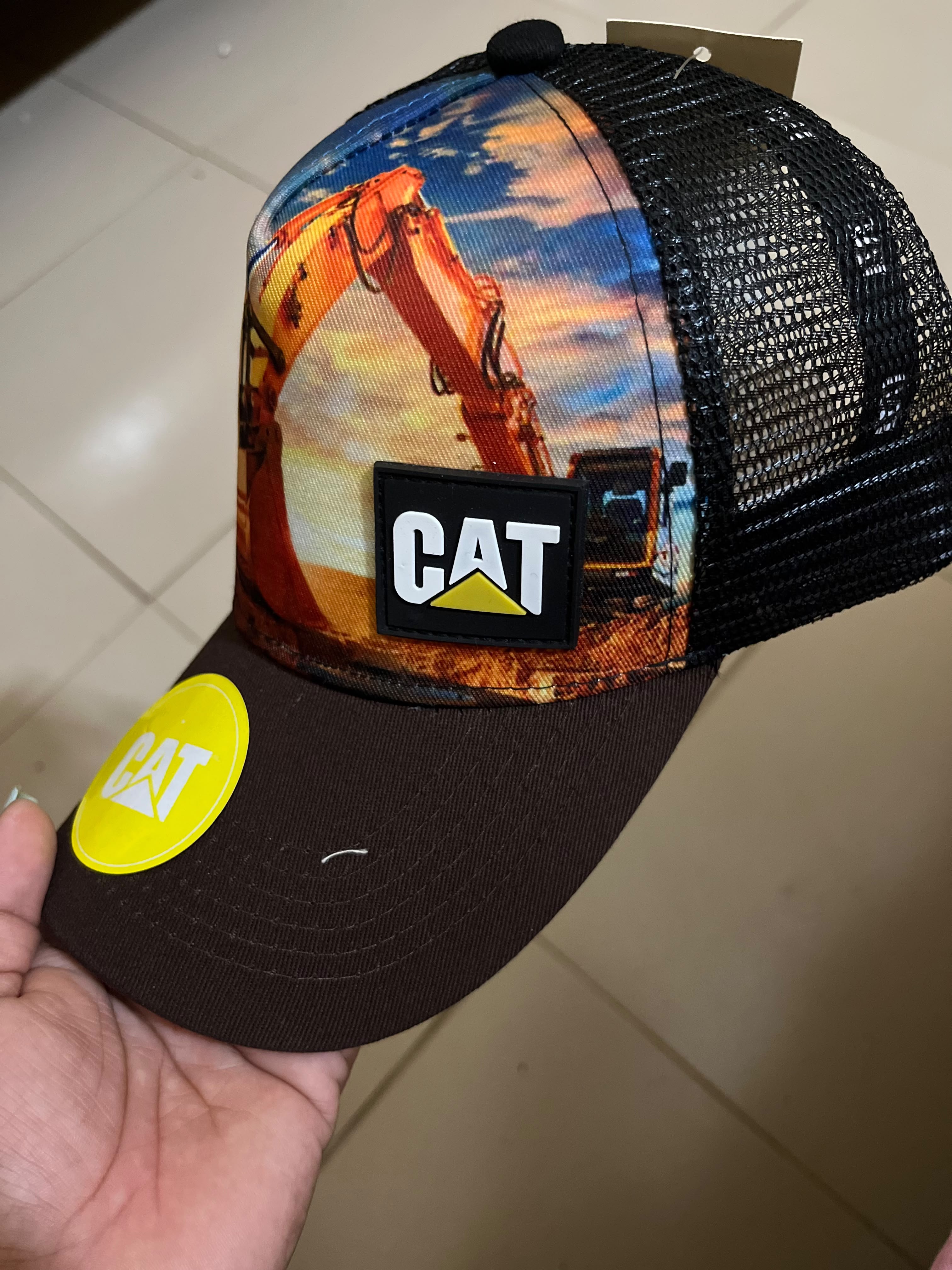 Gorra CAT Excavadora Atardecer